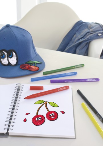 Trojhranné fixy Faber-Castell zo série Grip, 10 farieb