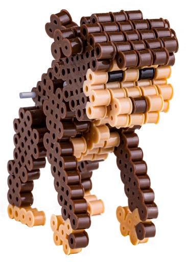Nažehľovacie korálky 3D VZORKY Žehliaci stroj ZVIERATÁ Opice Pohyblivé prvky