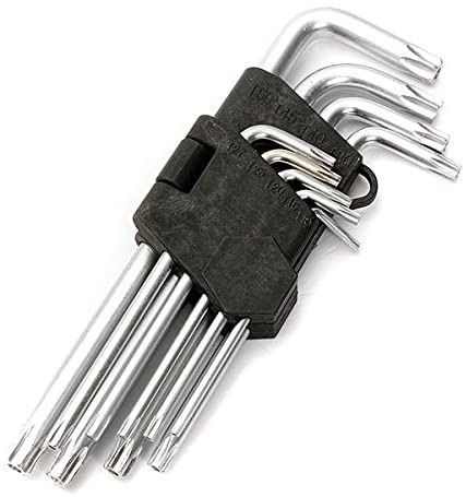 9x STAR ALLEN TORX KEYS TORX KEYS SADA TYP L 1,5-10
