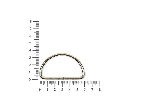 Kovový polkruh D krúžok 5cm 50mm 6 kusov