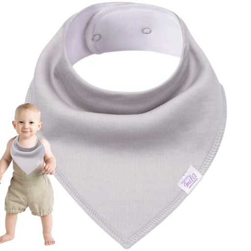 Podbradník 100% bavlna Podbradník Šatka Bavlnená šatka ŠEDÁ 30-35 cm