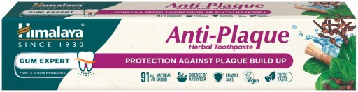 Bylinná zubná pasta HIMALAYA Gum Expert Anti-Plaque miswak bez fluoridu