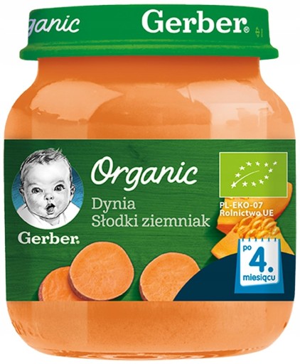 GERBER Bio obed tekvica batát 125g
