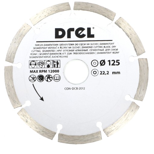 Diamantový rezací kotúč Drel CON-DCB-2012 125x22,2 mm