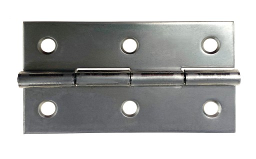 Splietaný nábytkový pánt 65x35 mm inox