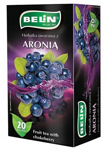 Čaj s vrecúškami CHOKEBERRY 20 BELIN