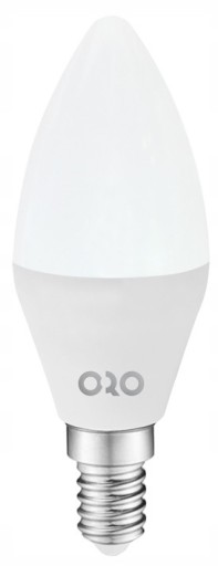 LED žiarovka svetelný zdroj E14 8W 900lm 230VAC 3000K ORO C37 TOTO WW