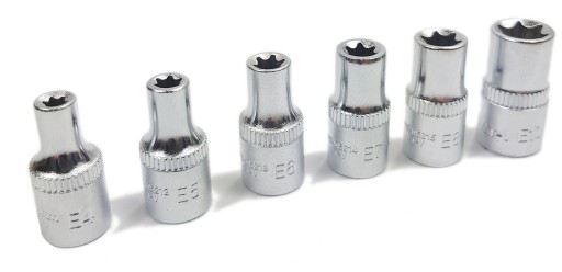 YATO - SADA ZÁSUVEK TORX 1/4'' E4-E10