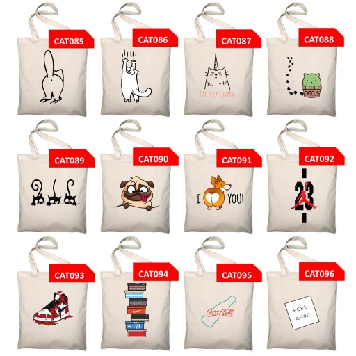 Ekologická nákupná taška ECO 120 PATTERNS, potlač