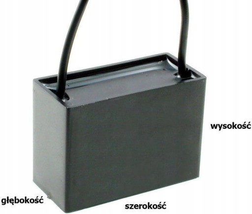 SPUSTENIE KONDENZÁTORA 2,5UF 450VAC S KÁBLAMI CBB61