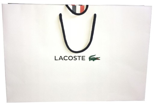 XXL DARČEKOVÁ TAŠKA LACOSTE VEĽKÁ, BIELA