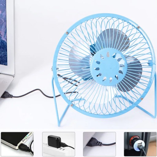 VENTILÁTOR USB VENTILÁTOR PEVNÝ MALÝ PRENOSNÝ NA STOL TICHÝ FUNKČNÝ