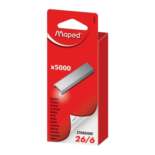 Oceľové skoby 26/6 5000 kusov MAPED