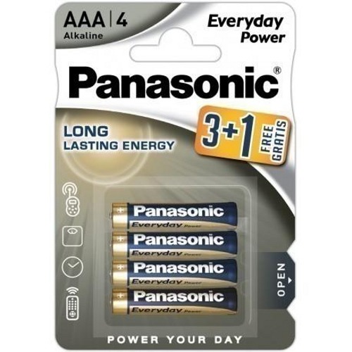 Alkalická batéria Panasonic AAA (R3) 4 ks.