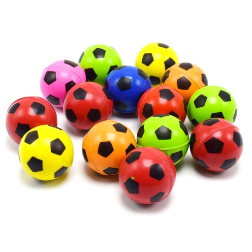 10x LOPTY LOPTY GUMOVÉ LOPTY SKOKÁ ZMYSELNÉ FUTBALOVÉ LOPTY 27mm