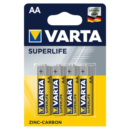VARTA R6 AA Superlife prstová batéria 4 ks