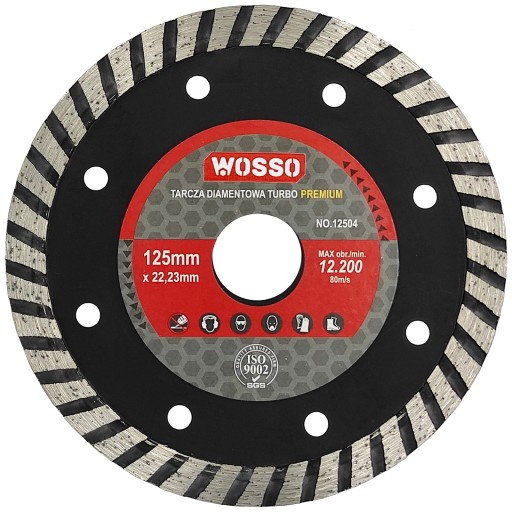 TURBO DIAMANTOVÝ KOTÚČ DO BETÓNOVEJ KOCKY 125 10mm