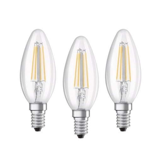 Žiarovky Osram Ledvance 4W=40W 4000K LED B40 E14 x3
