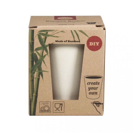 BAMBUSOVÝ HRNÍČEK NA PRISPÔSOBENIE DIY 350ml KREATÍVNY hrnček PRE DETI
