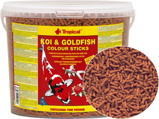 TROPICAL Koi&Goldfish Color Sticks 430g/5L Pond Krmivo