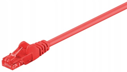 MicroConnect U/UTP CAT6 0,5M červené PVC