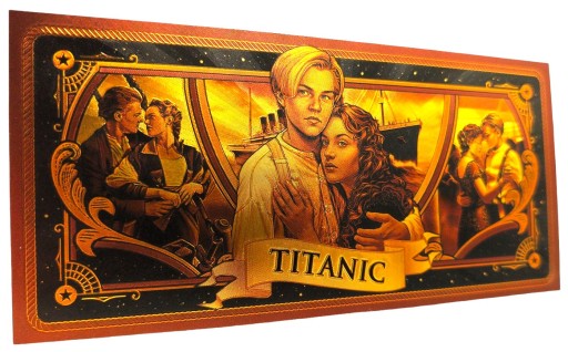 TITANIC FILM Jedinečný zberateľský DARČEK s pozlátenými bankovkami