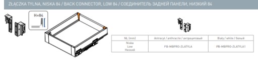 MONTÁŽ ZADNÉHO KONEKTORA GTV MODERN BOX PRO LOW H84 ANTRACITE