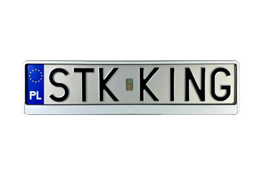 Rám ŠPZ na BIELE AUTO SO SCHVÁLENÍM PL DE EU