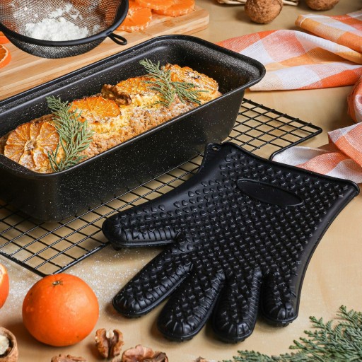 Čierna silikónová OVEN GLOVE Tadar