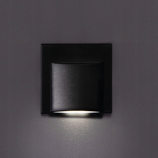 ERINUS LED L B-WW LED schodiskové svietidlo, čierna, biela