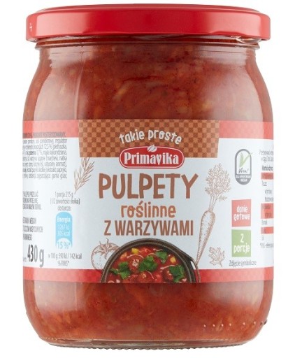 PRIMAVIKA Zeleninové fašírky so zeleninou 430 g