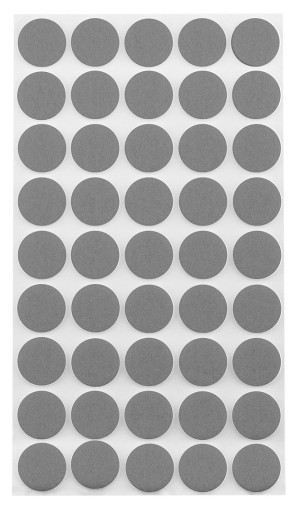 Samolepiace plstené podložky, šedé, 106 ks.