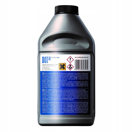 BRZDOVÁ KVAPALINA DOT-4 DOT4 DOT 4 TOMEX BRZDY 0,5L 500ML
