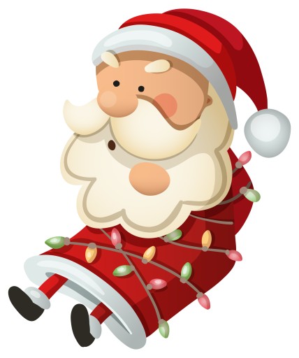 NÁLEPKA NA OKENNÉ SKLO ZRKADLO SANTA CLAUS
