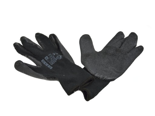 Ochranné rukavice veľkosť 10 Latex Black, tl