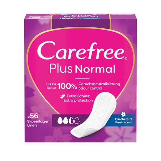 Hygienické vložky CAREFREE Plus Original Fresh Scent 56 ks