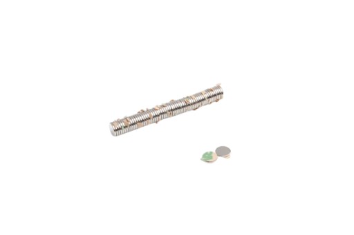 Neodymový magnet MW 8x1 N38 s lepidlom 3M 1 ks