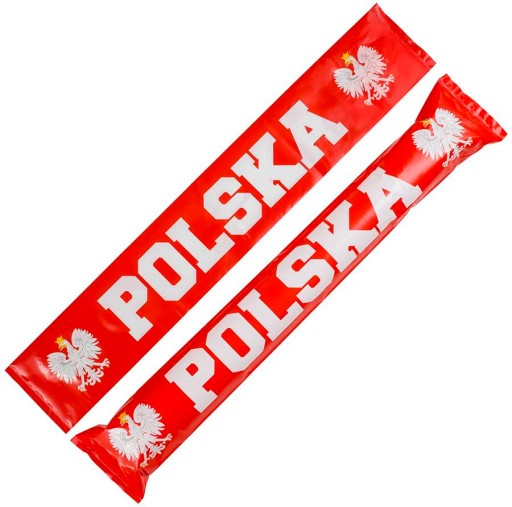 Klapky, nafukovacie obušky, biele a červené