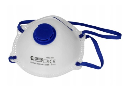 PRACHOVÁ MASKA POLMASKA S VENTILOM FFP2