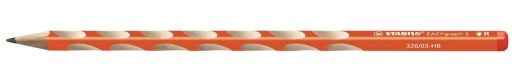 EASYGRAPH HB ceruzka S PRSTOM DROOVES ORANŽOVÁ STABILO