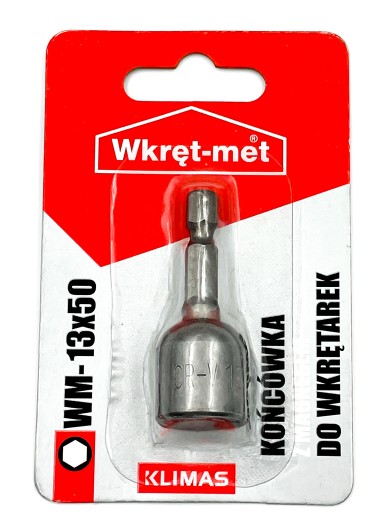 Bit s magnetickým hrotom, šesťhranná hlava KLIMAS 13x50mm