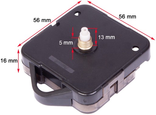 QUARTZOVÝ MECHANIZMUS NA HODINY, RUČIČKY, VEŠIAK, 5mm