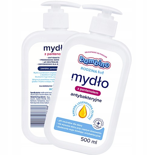 BAMBINO FAMILY TEKUTÉ MYDLO S PANTENOLOM