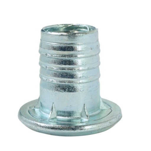 Zásuvka 10x M10 x 17 mm, hnaná nábytková vložka na drevo, nábytkové nožičky