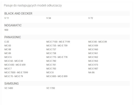 MC-E 7111 SÁČKOVÝ VYSÁVAČ PANASONIC TAŠKY MCE 7111