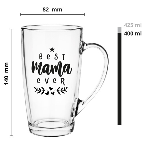 Glasmark Krosno Alex pohár 400ml Najlepší darčekový hrnček pre mamu ku dňu matiek