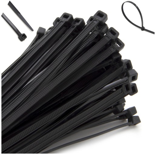 PLASTOVÉ KABELOVÉ SPOJE 430X4,7 ČIERNA PRE UV KÁBLE 100 ks.