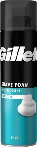 Gillette Sensitive Skin pena na holenie pre citlivú pokožku 200 ml