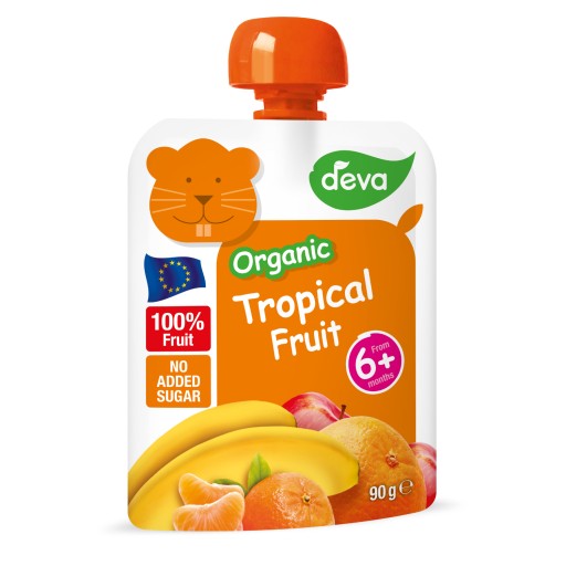 DEVA Bio ovocná pena, tropické ovocie, 3x90g