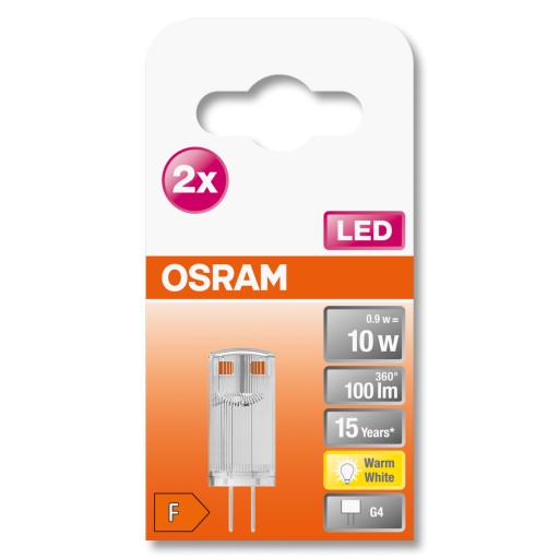 LED CAPSULE G4 žiarovka 0,9W 2700K OSRAM 2PAK MINI